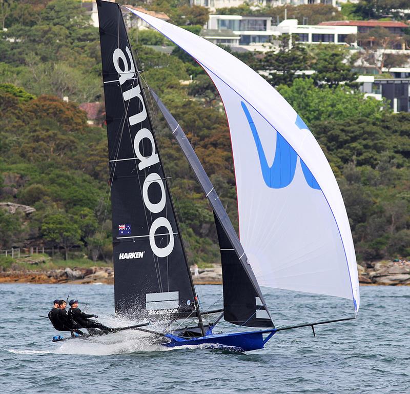 Impressive display by Andoo in Race 3 - Spring Championship photo copyright Frank Quealey taken at Australian 18 Footers League and featuring the 18ft Skiff class