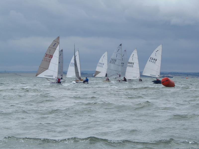 Heading for mark 4 during the Solo Eastern Championship at Leigh-on-Sea photo copyright Dave Smit taken at Leigh-on-Sea Sailing Club and featuring the Solo class