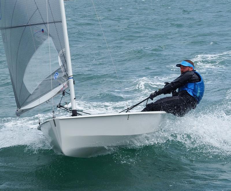 Champion Tom Gillard on day 2 of the Nigel Pusinelli Trophy at the WPNSA photo copyright Will Loy taken at Weymouth & Portland Sailing Academy and featuring the Solo class