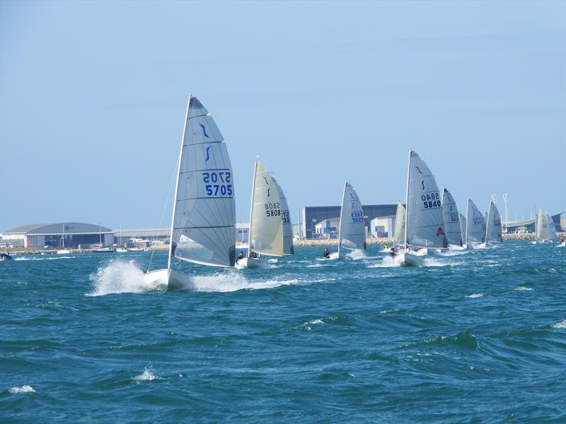 Awesome conditions on day 2 of the Solo Nationals at the WPNSA photo copyright Will Loy taken at Weymouth & Portland Sailing Academy and featuring the Solo class