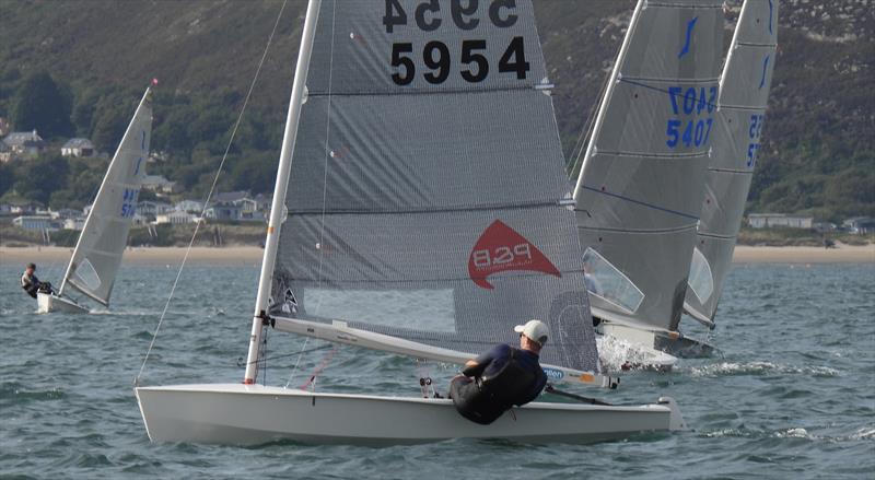 Oliver Davenport led race 3 on day 3 of the Solo Nationals at Abersoch photo copyright Will Loy taken at South Caernarvonshire Yacht Club and featuring the Solo class