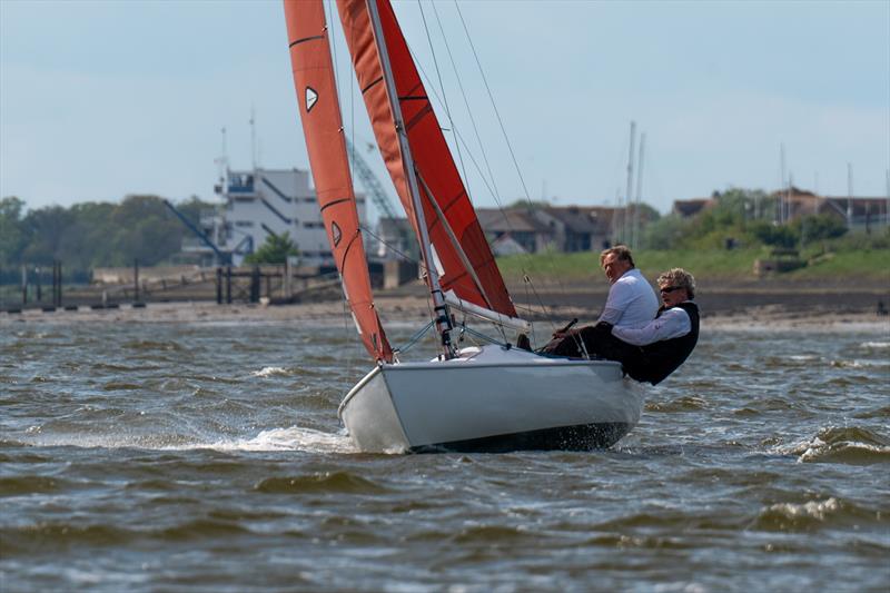 Chip Cole and David Smith, on Dark n Stormy 787, during the 28th edition of the Squib Gold Cup at Royal Corinthian Yacht Club photo copyright Petru Balau Sports Photography / sports.hub47.com taken at Royal Corinthian Yacht Club, Burnham and featuring the Squib class
