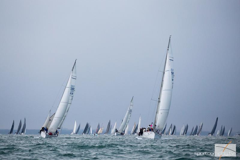 Round the Island Race 2017 photo copyright www.sportography.tv taken at  and featuring the Sunsail F40 class