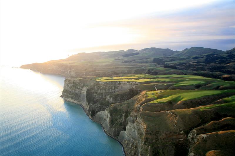 Cape Kidnappers Hawkes Bay photo copyright Gary Lisbon taken at Royal New Zealand Yacht Squadron and featuring the Superyacht class