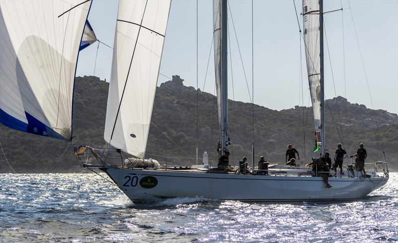 Still a weapon under IRC, Giuseppe Puttini's Swan 65 Shirlaf on day 2 of the Maxi Yacht Rolex Cup at Porto Cervo photo copyright Rolex / Carlo Borlenghi taken at Yacht Club Costa Smeralda and featuring the Swan class