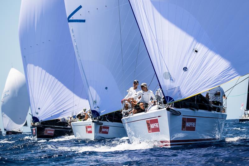 Natalia (right) leads in Mallorca Sotheby's ClubSwan 42 on day 2 at 38 Copa del Rey MAPFRE photo copyright María Muiña / Copa del Rey MAPFRE taken at Real Club Náutico de Palma and featuring the Swan class