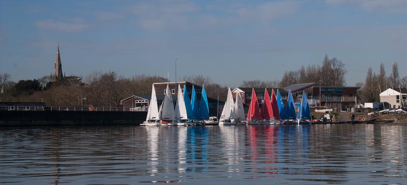 Imperial Icicle 2018 university team racing photo copyright Calvin Chan taken at Wembley Sailing Club and featuring the Team Racing class