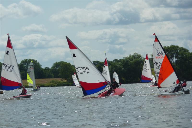 RYA NW Junior Traveller Series at Winsford Flash photo copyright Jonathan Latham taken at Winsford Flash Sailing Club and featuring the Topper class