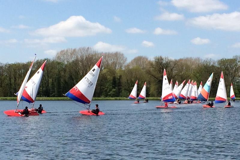Toppers at South Staffs photo copyright Tony Hotchkiss taken at South Staffordshire Sailing Club and featuring the Topper class
