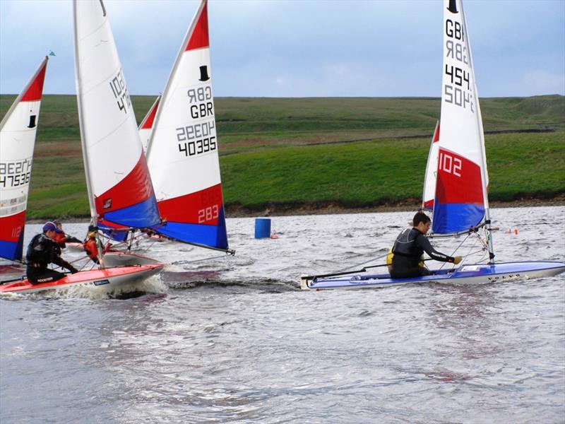 Yorkshire and Humberside Youth Travellers at Pennine photo copyright Steve Chilton taken at Pennine Sailing Club and featuring the Topper class