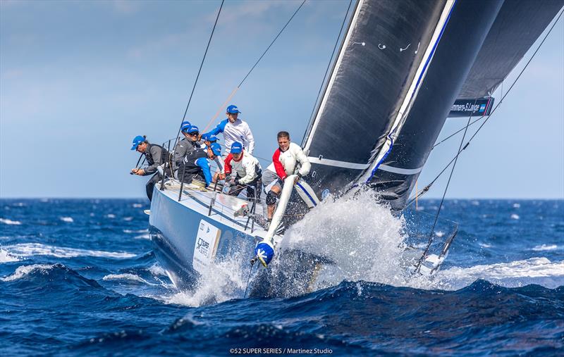 Azzurra on day 2 at Audi 52 Super Series Sailing Week Porto Cervo photo copyright Martinez Studio / 52 Super Series taken at Yacht Club Costa Smeralda and featuring the TP52 class