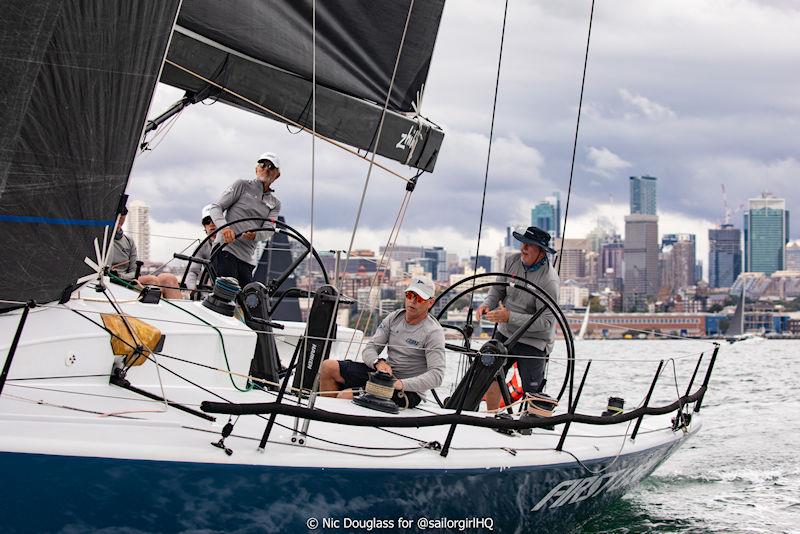 Pallas Capital Gold Cup: Peter White is on top of the world following his team's performance photo copyright Nic Douglass for @sailorgirlHQ taken at Cruising Yacht Club of Australia and featuring the TP52 class