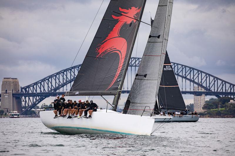 Pallas Capital Gold Cup: Koa leading to the top mark in Race 3 photo copyright Nic Douglass for @sailorgirlHQ taken at Cruising Yacht Club of Australia and featuring the TP52 class