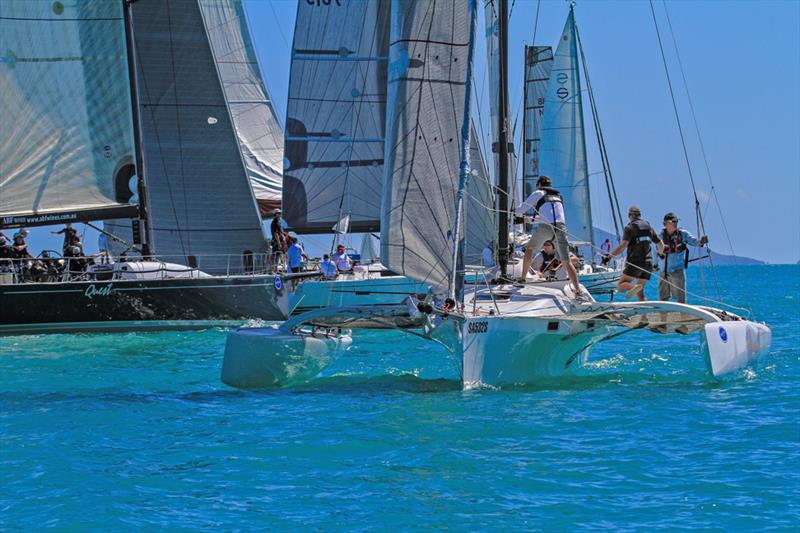 Nothing better than Airlie Beach Race Week photo copyright Shirley Wodson taken at Whitsunday Sailing Club and featuring the Trimaran class