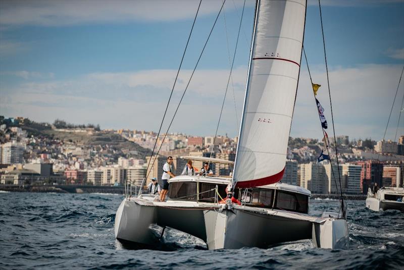 Aldo Fumagalli's Neel 47 Minimole (ITA) is the smallest multihull in the race photo copyright James Mitchell taken at Royal Ocean Racing Club and featuring the Trimaran class