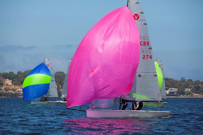 Lawrence Crispin enjoyed a solid day today to move into the top 10.  He's chasing a top five placing in the Worlds photo copyright Bernie Kaaks taken at South of Perth Yacht Club and featuring the Viper 640 class