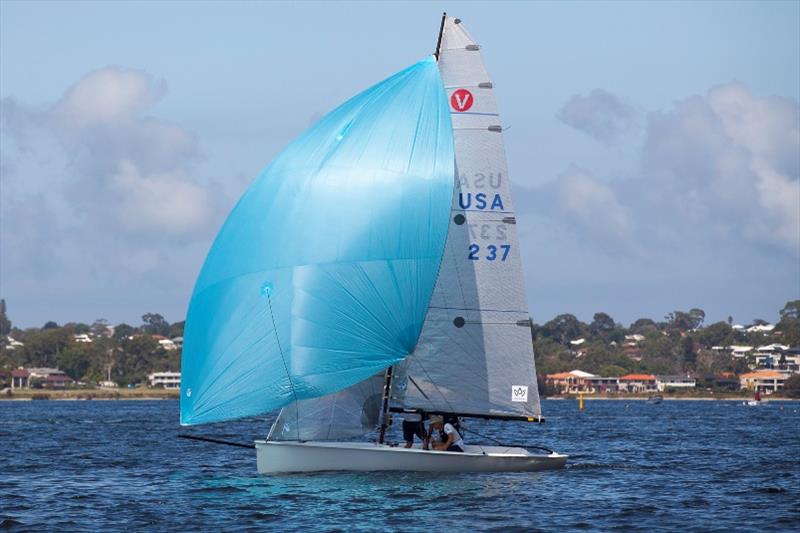 Justin Scott had a blinder today with two first placings to position his Viper as the boat to beat in the Worlds photo copyright Bernie Kaaks taken at South of Perth Yacht Club and featuring the Viper 640 class