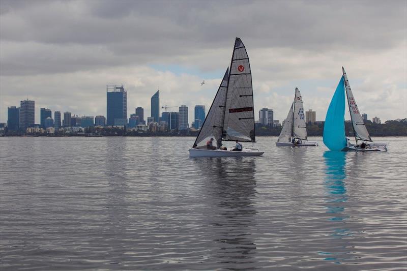 Once again there was a delay to the start of proceedings today, waiting for the breeze to fill in photo copyright Bernie Kaaks taken at South of Perth Yacht Club and featuring the Viper 640 class