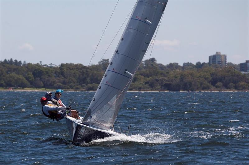 USA's Tony Chapman only sailed two races, retiring with boat damage during race 3 on day 1 of the Schweppes Viper Worlds photo copyright Bernie Kaaks taken at South of Perth Yacht Club and featuring the Viper 640 class
