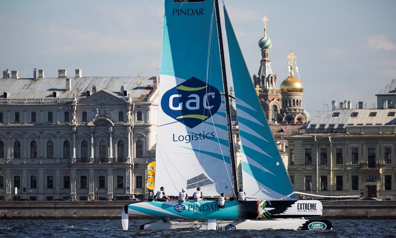 GAC Pindar on day 3 of Extreme Sailing Series Act 6, St Petersburg photo copyright Lloyd Images taken at  and featuring the Extreme 40 class