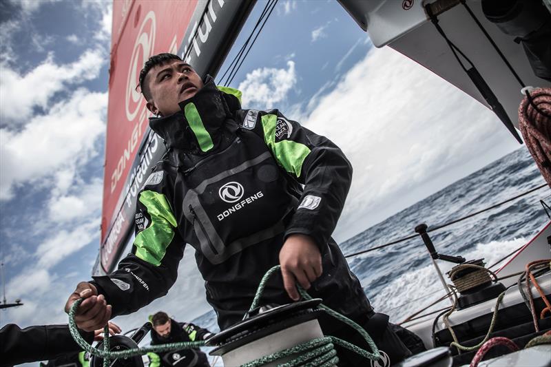 On board Dongfeng Race Team during Leg 3 of the Volvo Ocean Race photo copyright Martin Keruzore / Volvo Ocean Race taken at  and featuring the Volvo One-Design class