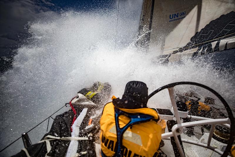 On board Turn the Tide on Plastic during Leg 3 of the Volvo Ocean Race - photo © Jeremie Lecaudey / Volvo Ocean Race