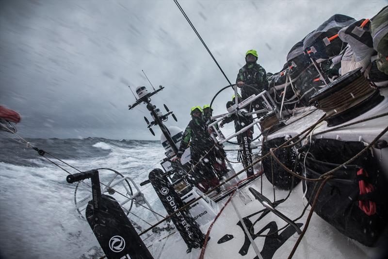 On board Dongfeng during Leg 3 of the Volvo Ocean Race photo copyright Martin Keruzore / Volvo Ocean Race taken at  and featuring the Volvo One-Design class