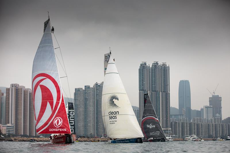 Dongfeng Race Team during the Round Hong Kong Island Race - photo © Eloi Stichelbaut / Dongfeng Race Team