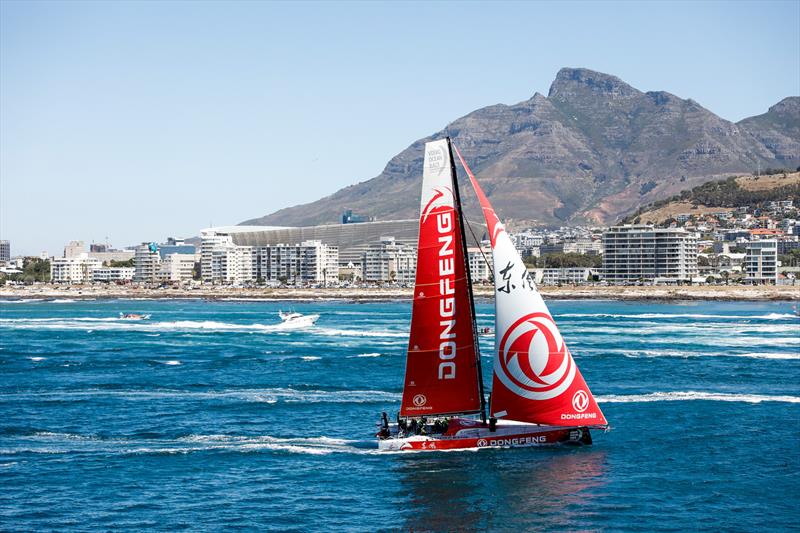 Leg 3, Cape Town to Melbourne, Start photo copyright Ainhoa Sanchez / Volvo Ocean Race taken at Royal Cape Yacht Club and featuring the Volvo 70 class
