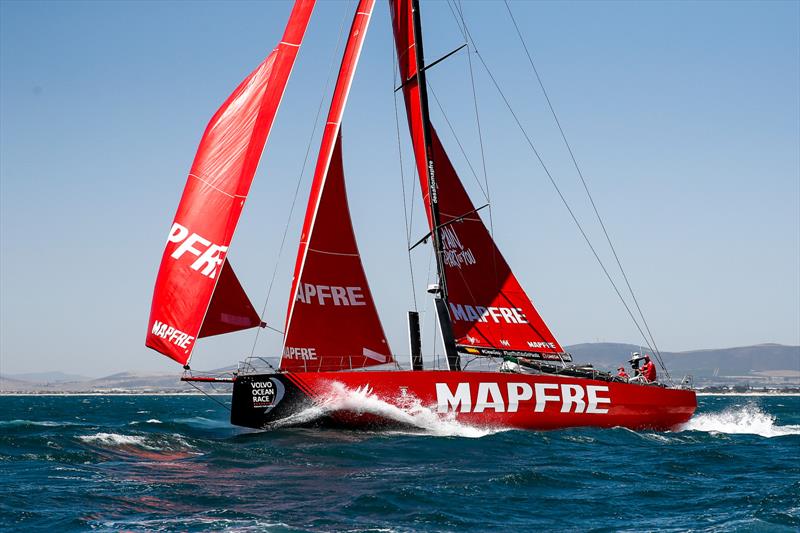 Leg 3, Cape Town to Melbourne, Start photo copyright Pedro Martinez / Volvo Ocean Race taken at  and featuring the Volvo 70 class