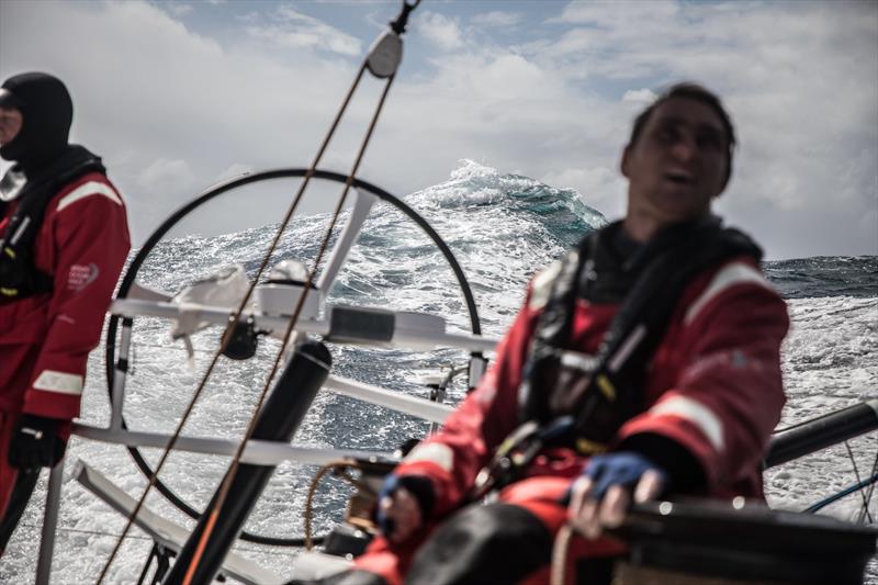 Leg 3, Cape Town to Melbourne, day 5, Can get lumpy as well as windy down here on board Sun Hung Kai / Scallywag photo copyright Konrad Frost / Volvo Ocean Race taken at  and featuring the Volvo One-Design class