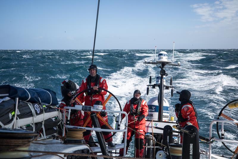 Leg 3, Cape Town to Melbourne, day 05, 50 knot gusts in the Southern on board Vestas 11th Hour photo copyright Sam Greenfield / Volvo Ocean Race taken at  and featuring the Volvo One-Design class