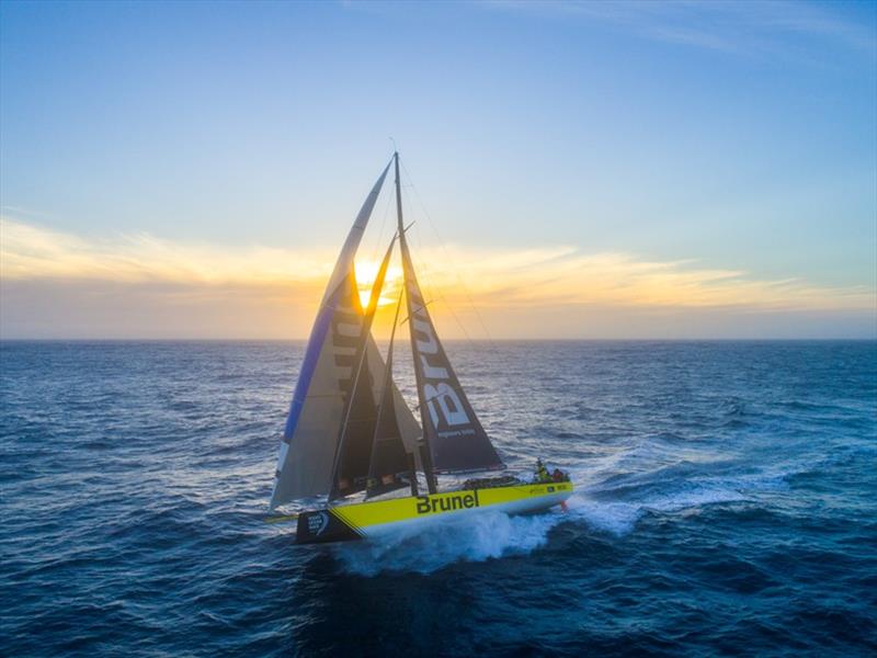 Leg 3, Cape Town to Melbourne, day 08, on board Brunel, sunset time photo copyright Ugo Fonolla / Volvo Ocean Race taken at  and featuring the Volvo One-Design class