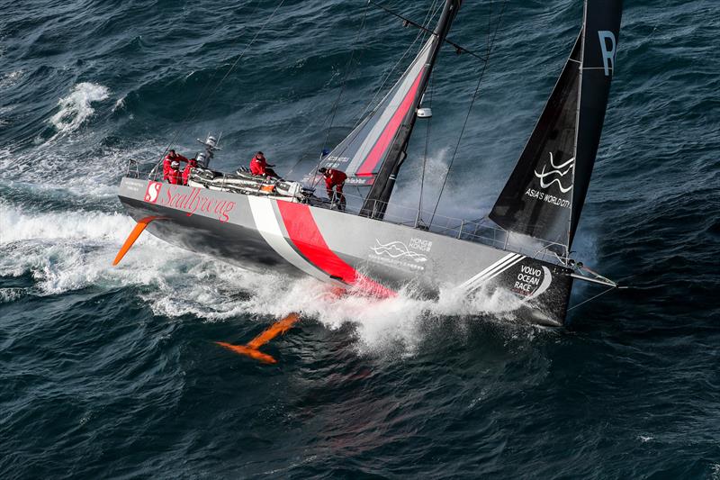 Scallywag, Leg 4, Melbourne to Hong Kong, start photo copyright Ainhoa Sanchez / Volvo Ocean Race taken at Royal Melbourne Yacht Squadron and featuring the Volvo One-Design class