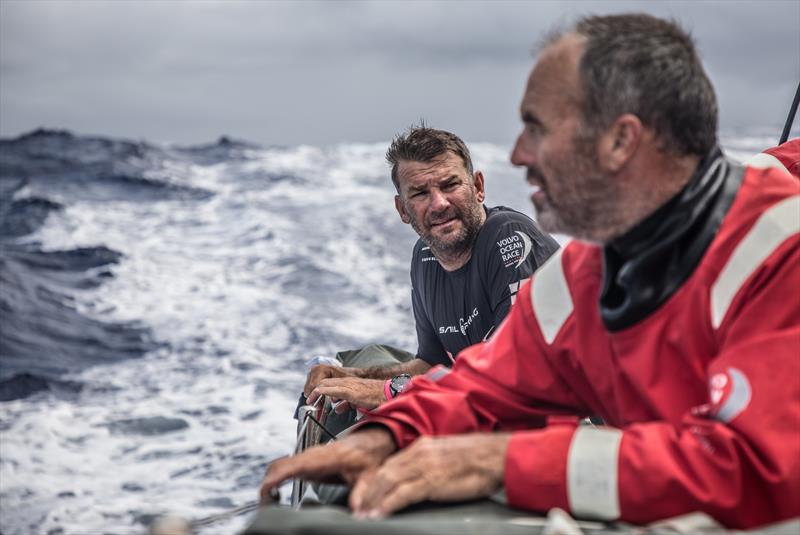 Leg 4, Melbourne to Hong Kong, day 15 When the wind shifts so do the smiles on board Sun Hung Kai / Scallywag photo copyright Konrad Frost / Volvo Ocean Race taken at  and featuring the Volvo One-Design class