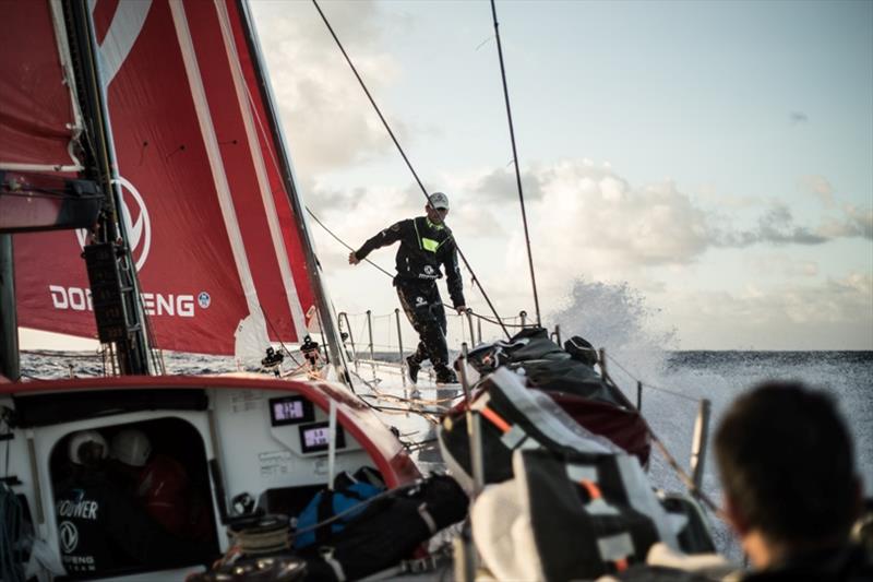 Volvo Ocean Race Leg 4, Melbourne to Hong Kong, day 15 on board Dongfeng photo copyright Martin Keruzore / Volvo Ocean Race taken at  and featuring the Volvo One-Design class