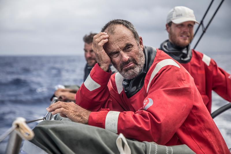 Leg 4, Melbourne to Hong Kong, day 15 Wind has dropped and the only thought is the fleet behind are catching fast on board Sun Hung Kai / Scallywag photo copyright Konrad Frost / Volvo Ocean Race taken at  and featuring the Volvo One-Design class