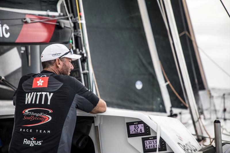 Volvo Ocean Race Leg 4, Melbourne to Hong Kong, day 16 David Witt looks on and wonders if the dream might become a reality on board Sun Hung Kai / Scallywag photo copyright Konrad Frost / Volvo Ocean Race taken at  and featuring the Volvo One-Design class