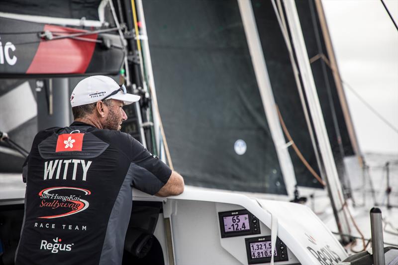 Leg 4, Melbourne to Hong Kong, day 16 David Witt looks on and wonders if the dream might become a reality on board Sun Hung Kai / Scallywag photo copyright Konrad Frost / Volvo Ocean Race taken at  and featuring the Volvo One-Design class
