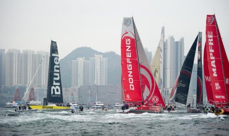 HGC In Port Race Hong Kong photo copyright Jasper Kasbergen / Team Brunel taken at  and featuring the Volvo One-Design class