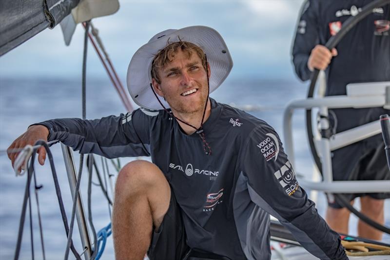 Volvo Ocean Race Leg 6 to Auckland, day 13 on board Sun hung Kai / Scallywag. Alex Gough. 18 February photo copyright Jeremie Lecaudey / Volvo Ocean Race taken at  and featuring the Volvo One-Design class