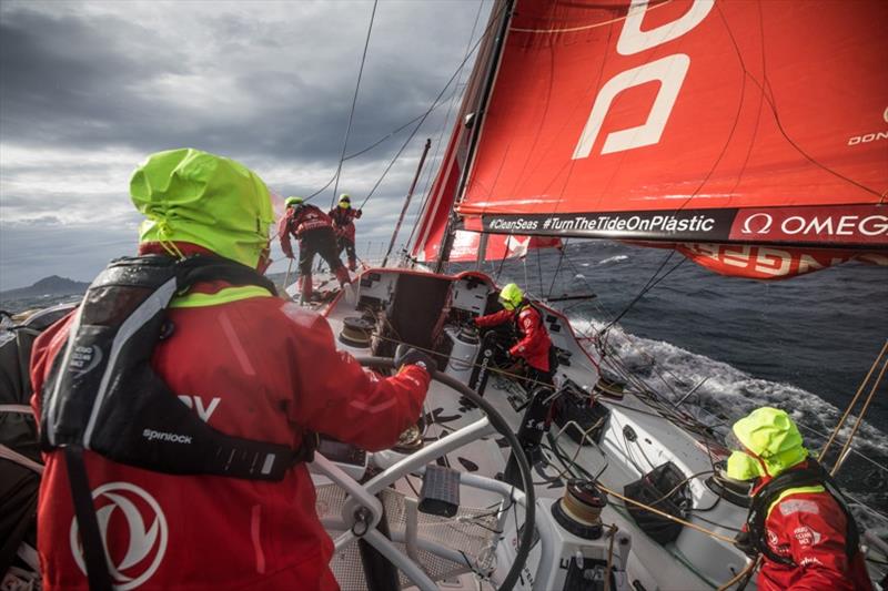 Volvo Ocean Race Leg 7 from Auckland to Itajai, day 13 on board Dongfeng. Rough conditions few miles efore the Horn photo copyright Martin Keruzore / Volvo Ocean Race taken at  and featuring the Volvo One-Design class