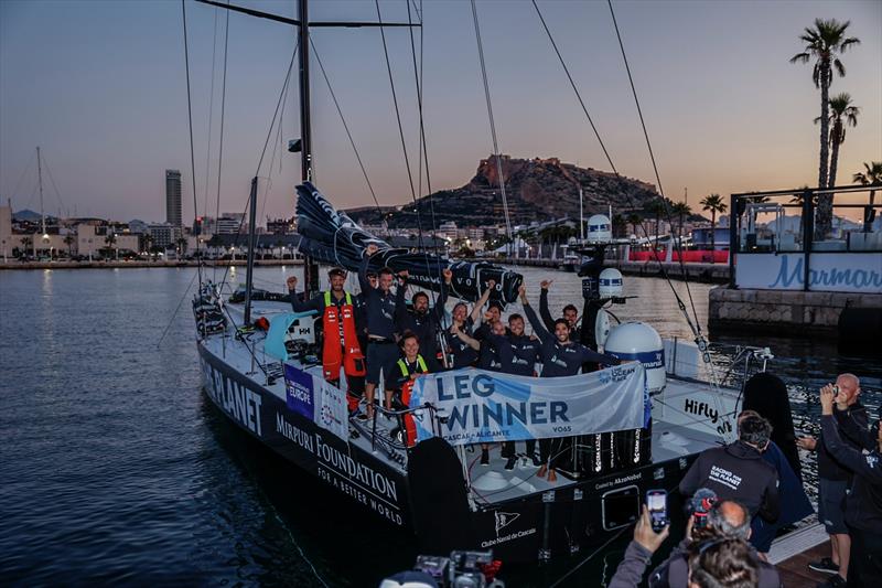 Muripuri Foundation - The finish of Leg Two of The Ocean Race Europe, from Cascais, Portugal, to Alicante, Spain photo copyright Sailing Energy / The Ocean Race taken at  and featuring the Volvo One-Design class