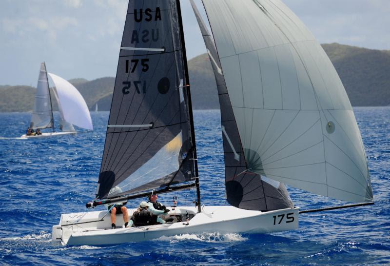 11 VX One boats competed in the BVI Spring Regatta and Jeff Eiber's This Side Down from USA win class and the first VX One Caribbean Cup photo copyright Todd VanSickle taken at Royal BVI Yacht Club and featuring the VX One class