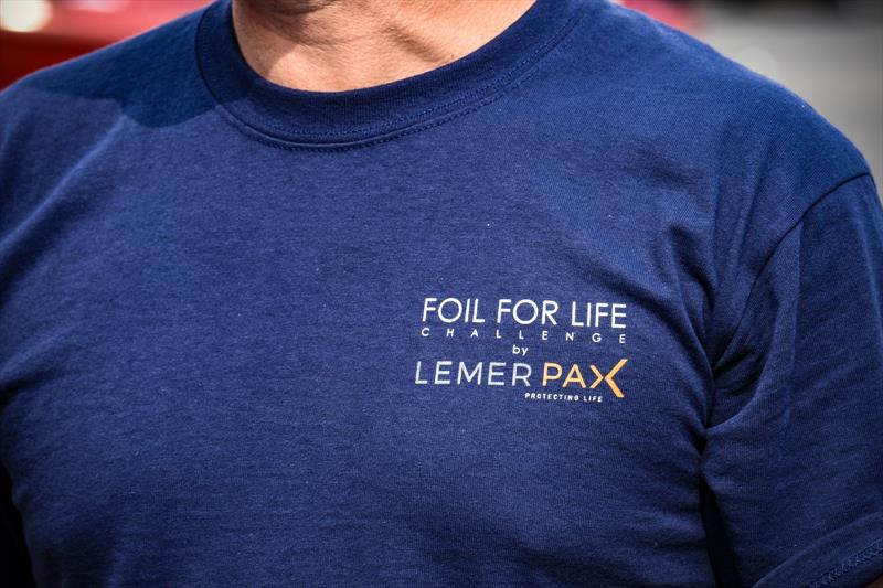 The Foil for Life Challenge by Lemer Pax sets off from Lymington - photo © James Tomlinson