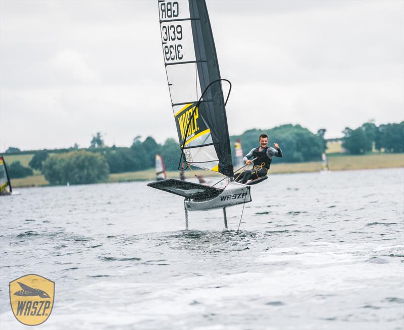 Sam Whaley wins the UK WASZP Nationals at Rutland photo copyright Howevideography taken at Rutland Sailing Club and featuring the WASZP class