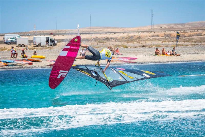 Yentel Caers – European Freestyle Pro Tour Fuerteventura - Final Day photo copyright Gwen Marche taken at  and featuring the Windsurfing class