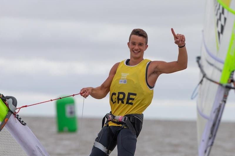 Alexandros Kalpogiannakis (GRE) - 2018 Youth Olympic Games photo copyright Matias Capizzano / World Sailing taken at  and featuring the Windsurfing class