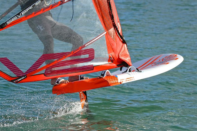 Windfoil showing easy flight even in light, funky breezes photo copyright Richard Gladwell taken at Takapuna Boating Club and featuring the Windsurfing class