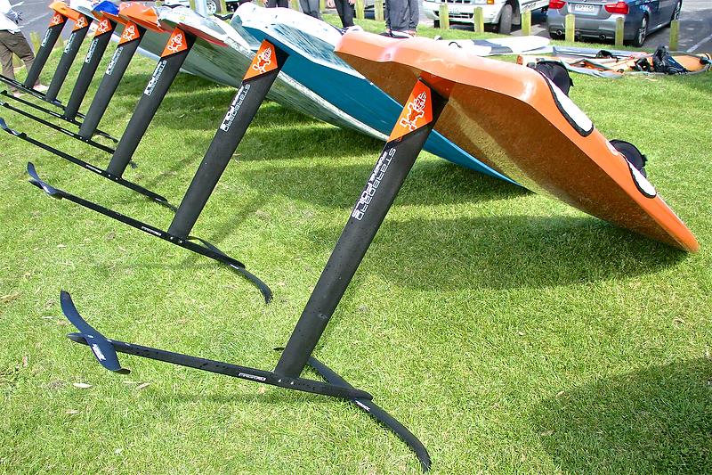 Windfoil - remarkably this is all that is required to lift an adult on a windfoil in light winds - October 2018 photo copyright Richard Gladwell taken at Wakatere Boating Club and featuring the Windsurfing class